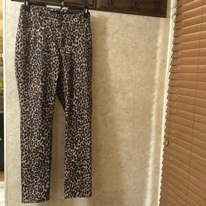 Women Elegant Leopard Print Pants